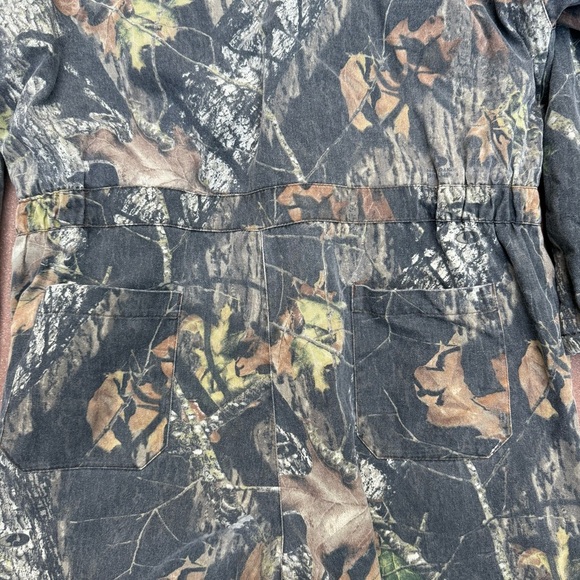 Vintage Mossy Oak Camouflage Coveralls 1pc Hunting Suit Camo Full Foliage XL - Picture 8 of 15